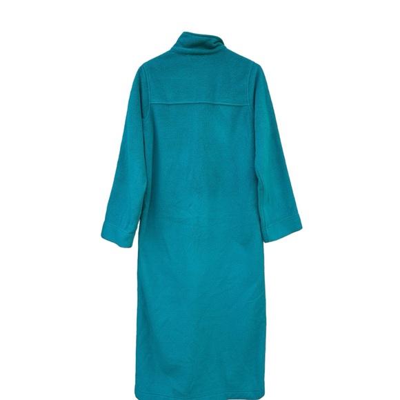 L.L.Bean Vintage  Full Zip Turquoise Robe XS - Picture 2 of 5